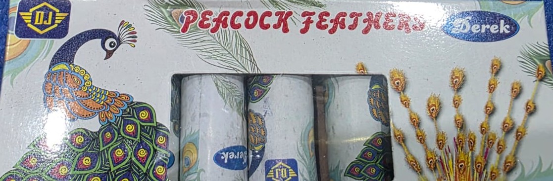 PEACOCK FEATHERS (5 PCS)